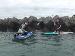 9/5AM sup（サップ、スタンドアップパドル）体験スクール付きレンタル 動画　鎌倉ハイサーフ