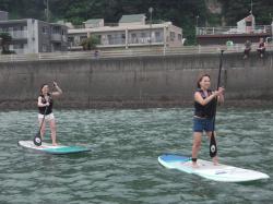 9/5PM sup（サップ、スタンドアップパドル）体験スクール付きレンタル 動画　鎌倉ハイサーフ