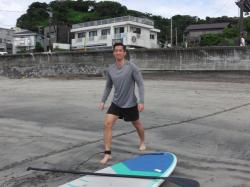 9/7AM sup（サップ、スタンドアップパドル）体験スクール付きレンタル 動画　鎌倉ハイサーフ