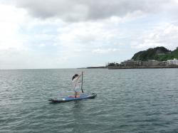 9/7AM sup（サップ、スタンドアップパドル）体験スクール付きレンタル 動画　鎌倉ハイサーフ