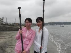 9/12 AM2 sup（サップ、スタンドアップパドル）体験スクール付きレンタル 動画　鎌倉ハイサーフ