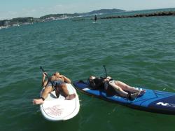 9/20 PM sup（サップ、スタンドアップパドル）体験スクール付きレンタル 動画　鎌倉ハイサーフ