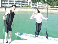 9/23 AM sup（サップ、スタンドアップパドル）体験スクール付きレンタル 動画　鎌倉ハイサーフ