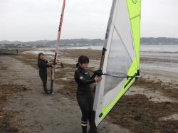 ４／３　ウインドサーフィン体験スクール　画像／動画　鎌倉ハイサーフ