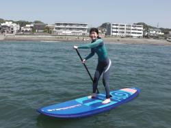 4/10 AM SUP(サップ、スタンドアップパドル)体験スクール付きレンタル 鎌倉ハイサーフ