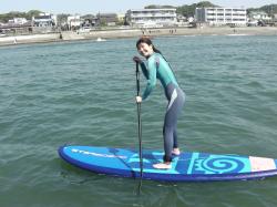 4/10 AM SUP(サップ、スタンドアップパドル)体験スクール付きレンタル 鎌倉ハイサーフ