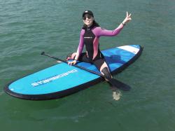 4/10 AM SUP(サップ、スタンドアップパドル)体験スクール付きレンタル 鎌倉ハイサーフ