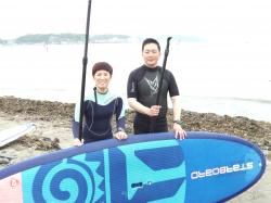 4/24 AM  SUP(サップ、スタンドアップパドル)体験スクール付きレンタル 鎌倉ハイサーフ