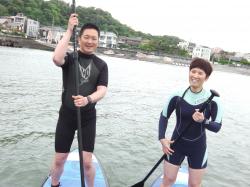 4/24 AM  SUP(サップ、スタンドアップパドル)体験スクール付きレンタル 鎌倉ハイサーフ