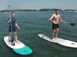 5/29 PM１ SUP(サップ、スタンドアップパドル)体験スクール付きレンタル 鎌倉ハイサーフ