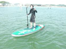 5/29 PM１ SUP(サップ、スタンドアップパドル)体験スクール付きレンタル 鎌倉ハイサーフ