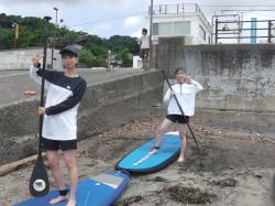 6/5 AM SUP(サップ、スタンドアップパドル)体験スクール付きレンタル 鎌倉ハイサーフ