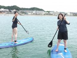 7/9 AM SUP(サップ、スタンドアップパドル)体験スクール付きレンタル 鎌倉ハイサーフ