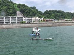 7/10 AM SUP(サップ、スタンドアップパドル)体験スクール付きレンタル  鎌倉ハイサーフ