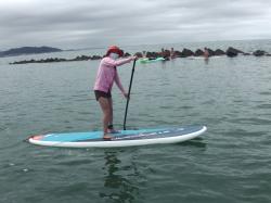 7/17 AM SUP(サップ、スタンドアップパドル)体験スクール付きレンタル  鎌倉ハイサーフ