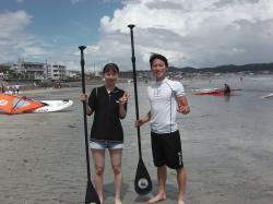 7/17 PM3 SUP(サップ、スタンドアップパドル)体験スクール付きレンタル  鎌倉ハイサーフ