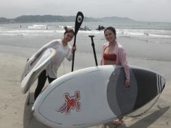 7/18 AM SUP(サップ、スタンドアップパドル)体験スクール付きレンタル  鎌倉ハイサーフ