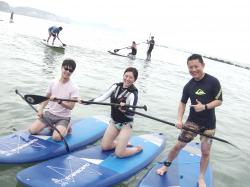 7/18 AM SUP(サップ、スタンドアップパドル)体験スクール付きレンタル  鎌倉ハイサーフ