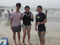 7/18 AM SUP(サップ、スタンドアップパドル)体験スクール付きレンタル  鎌倉ハイサーフ