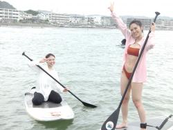 7/18 AM SUP(サップ、スタンドアップパドル)体験スクール付きレンタル  鎌倉ハイサーフ