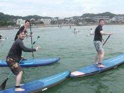 7/18 AM SUP(サップ、スタンドアップパドル)体験スクール付きレンタル 鎌倉ハイサーフ