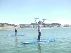 7/24 AM SUP(サップ、スタンドアップパドル)体験スクール付きレンタル  鎌倉ハイサーフ 