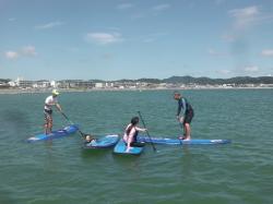 7/27 PM1 SUP(サップ、スタンドアップパドル)体験スクール付きレンタル 鎌倉ハイサーフ