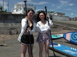 7/27 PM1 SUP(サップ、スタンドアップパドル)体験スクール付きレンタル 鎌倉ハイサーフ