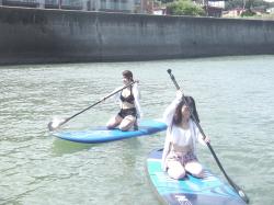 7/27 PM1 SUP(サップ、スタンドアップパドル)体験スクール付きレンタル 鎌倉ハイサーフ