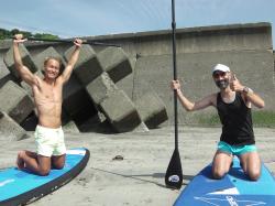 8/9 AM SUP(サップ、スタンドアップパドル)体験スクール付きレンタル  鎌倉ハイサーフ