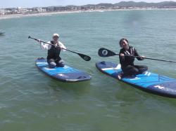 8/10 AM SUP(サップ、スタンドアップパドル)体験スクール付きレンタル　鎌倉ハイサーフ