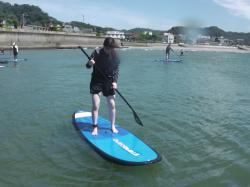 8/10 AM SUP(サップ、スタンドアップパドル)体験スクール付きレンタル　鎌倉ハイサーフ