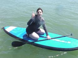 8/10 AM SUP(サップ、スタンドアップパドル)体験スクール付きレンタル　鎌倉ハイサーフ