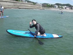 8/10 AM SUP(サップ、スタンドアップパドル)体験スクール付きレンタル　鎌倉ハイサーフ