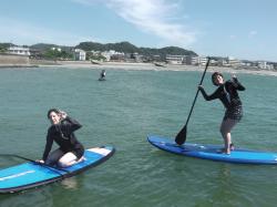 8/10 AM SUP(サップ、スタンドアップパドル)体験スクール付きレンタル　鎌倉ハイサーフ