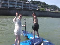 8/10  PM SUP(サップ、スタンドアップパドル)体験スクール付きレンタル  鎌倉ハイサーフ