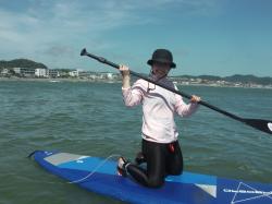 8/10  PM SUP(サップ、スタンドアップパドル)体験スクール付きレンタル  鎌倉ハイサーフ