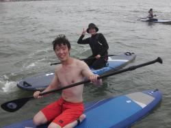 8/12 AM SUP(サップ、スタンドアップパドル)体験スクール付きレンタル 鎌倉ハイサーフ