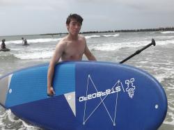 8/12 AM SUP(サップ、スタンドアップパドル)体験スクール付きレンタル 鎌倉ハイサーフ