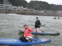 8/12 AM SUP(サップ、スタンドアップパドル)体験スクール付きレンタル 鎌倉ハイサーフ