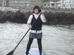 8/12 AM SUP(サップ、スタンドアップパドル)体験スクール付きレンタル 鎌倉ハイサーフ