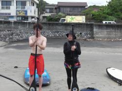 8/12 AM2 SUP(サップ、スタンドアップパドル)体験スクール付きレンタル  鎌倉ハイサーフ