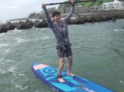 8/14 AM2 SUP(サップ、スタンドアップパドル)体験スクール付きレンタル  鎌倉ハイサーフ
