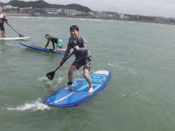 8/14 AM2 SUP(サップ、スタンドアップパドル)体験スクール付きレンタル  鎌倉ハイサーフ