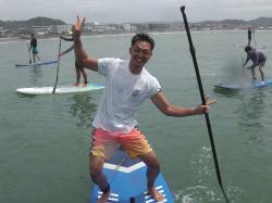 8/14 AM2 SUP(サップ、スタンドアップパドル)体験スクール付きレンタル  鎌倉ハイサーフ