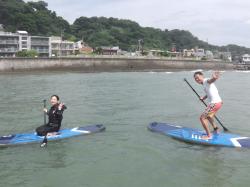 8/14 AM2 SUP(サップ、スタンドアップパドル)体験スクール付きレンタル  鎌倉ハイサーフ