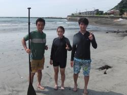 8/15 AM２ SUP(サップ、スタンドアップパドル)体験スクール付きレンタル 鎌倉ハイサーフ