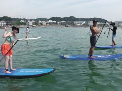 8/15 AM SUP(サップ、スタンドアップパドル)体験スクール付きレンタル  鎌倉ハイサーフ