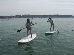 8/15 AM SUP(サップ、スタンドアップパドル)体験スクール付きレンタル  鎌倉ハイサーフ