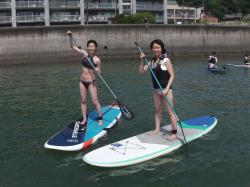 8/15 AM SUP(サップ、スタンドアップパドル)体験スクール付きレンタル  鎌倉ハイサーフ